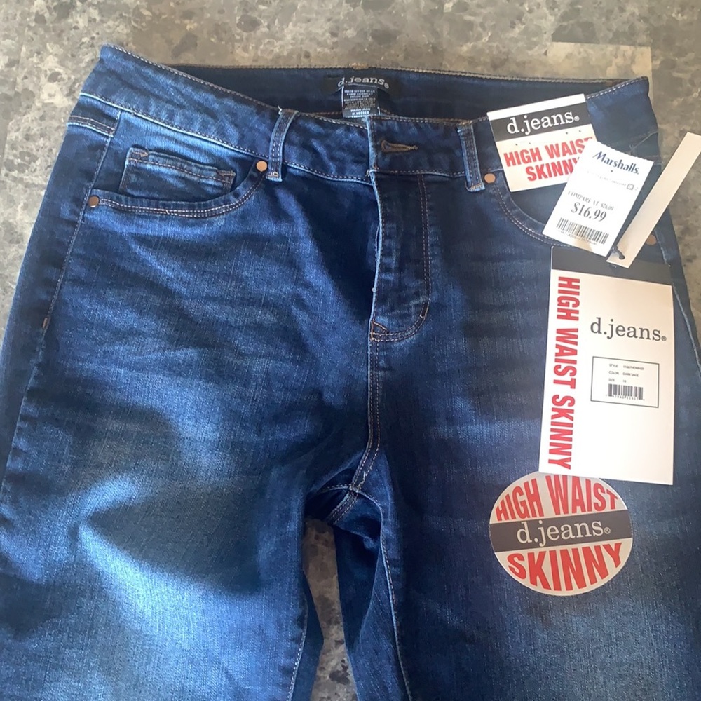 High waist skinny jeans